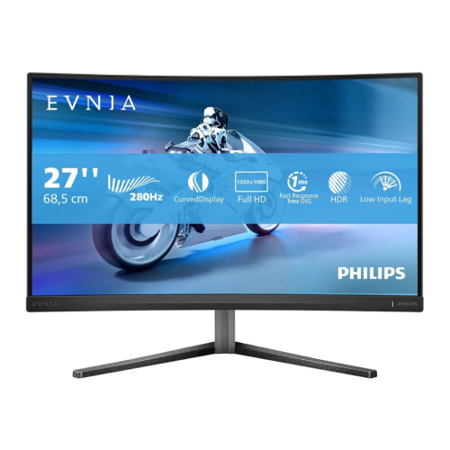 Monitor Philips Evnia 27M2C5200W/00 27"/VA,ZAKRIVLJEN/1920X1080/280HZ/1MS GTG/HDMIX2,DP/PIVOT,VISINA